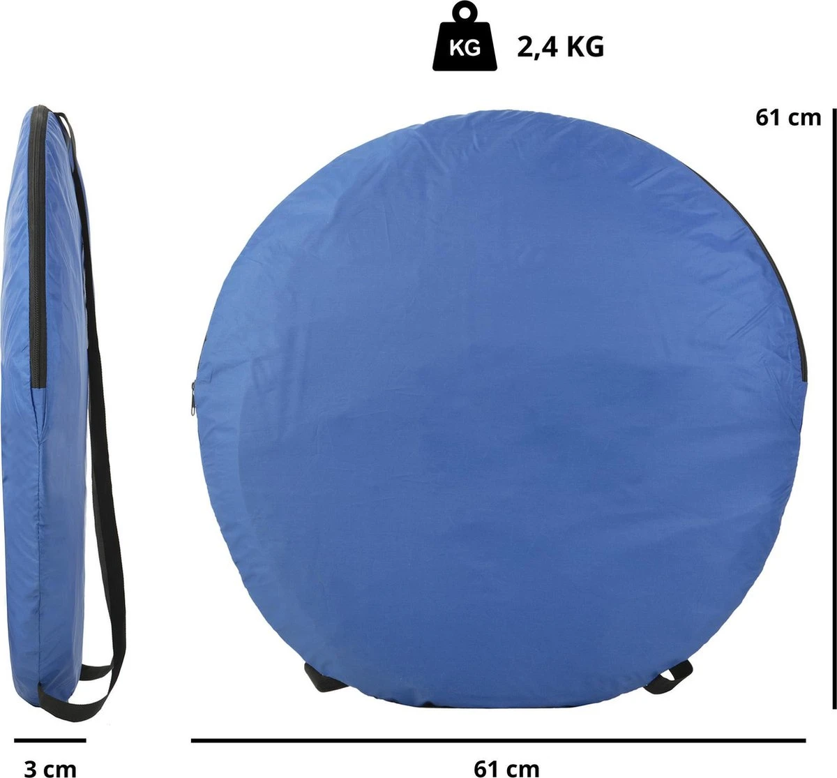 Dutch Mountains Pop-up Omkleedtent -190 X120cm Draagbare Douchetent - Prive-kamer - Multitent 4 Dutch Mountains Pop-up Omkleedtent -190 X120cm Draagbare Douchetent - Prive-kamer - Multitent - Afbeelding 4