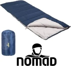 NOMAD® Brisbane Slaapzak | 205x80cm Blauw | Lichtgewicht & Kwalitatief | Dekenmodel Slaapzak | Incl Hoes -Campingwinkels 1200x1118 1