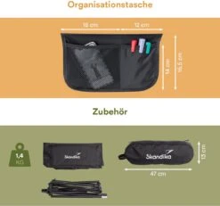 Skandika Campingstoel Compact – Campingstoelen - Campingstoel Tot 150 Kg Belastbaar - Kampeerstoel, Visstoel, Kleine Pakmaat, Opvouwbaar, Stabiel, Licht, Comfortabel Gepolsterd – Draagtas Meegeleverd - Vouwstoel – Zwart -Campingwinkels 1200x1120 2