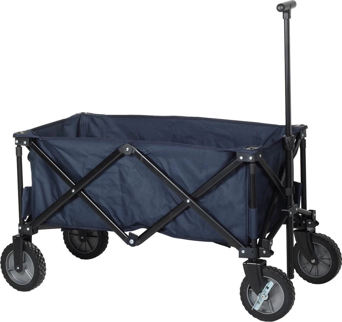 Campart Bolderkar HC-0910 - Opvouwbaar - Bolderwagen Met Stevig Harmonicaframe - Inclusief Opbergtas En Bodemplaat - Blauw 2 Campart Bolderkar HC-0910 - Opvouwbaar - Bolderwagen Met Stevig Harmonicaframe - Inclusief Opbergtas En Bodemplaat - Blauw - Image 2