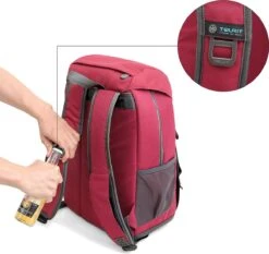 Tourit - Koeltas Rugzak (25L) - Geschikt Voor 21 Blikjes - Lunchtas Voor Dames En Heren - Rood 12 Tourit - Koeltas Rugzak (25L) - Geschikt Voor 21 Blikjes - Lunchtas Voor Dames En Heren - Rood -Campingwinkels 1200x1131 6