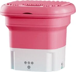 Mini Wasmachine - Camping Wasmachine - Roze - Opvouwbare Wasmachine - Handwasmachine - Fruitwasser - Kampeer Wasmachine