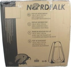 NordFalk Douchetent Pop-up 190 Cm - Camping Douche - Omkleedtent - Incl. Tentharingen En Draagtas - Groen -Campingwinkels 1200x1135 1