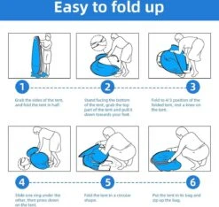 IGOODS Pop-up Tent - 2/3-Persoons - Blauw -Campingwinkels 1200x1137 5