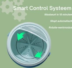 Tauraro Mini Wasmachine Groen - Mini Wasmachine - Kleine Wasmachine - Wasmachine Klein - Handwasmachine - Draagbare Wasmachine - Kampeer Wasmachine - Mini Wasmachine Camping - 17.5 X 17.5 X 23.5 Cm -Campingwinkels 1200x1139 3