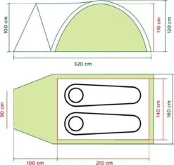 Coleman Darwin 2 Koepeltent - 2-Persoons - Groen 15 Coleman Darwin 2 Koepeltent - 2-Persoons - Groen -Campingwinkels 1200x1140 2