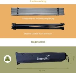 Skandika Ruka S Kleine Campingtafel – Campingtafels - Aluminium Campingtafel, Opvouwbaar, Zeer Licht, Eenvoudig Te Monteren, Stabiele Standaard - Opvouwtafel Voor Kamperen, Tenten Wandelen, Reizen, Thuis, Tuin – Tot Max. 20 Kg. - Grijs 10 Skandika Ruka S Kleine Campingtafel – Campingtafels - Aluminium Campingtafel, Opvouwbaar, Zeer Licht, Eenvoudig Te Monteren, Stabiele Standaard - Opvouwtafel Voor Kamperen, Tenten Wandelen, Reizen, Thuis, Tuin – Tot Max. 20 Kg. - Grijs -Campingwinkels 1200x1143
