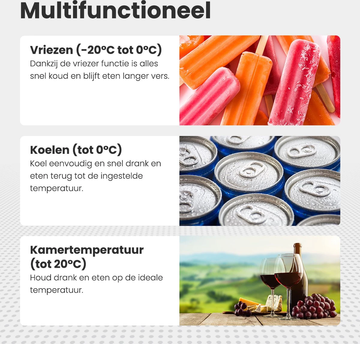 Auronic Elektrische Koelbox - 49.5L - Compressor - 12V En 240V - Grijs 5 Auronic Elektrische Koelbox - 49.5L - Compressor - 12V En 240V - Grijs - Image 5