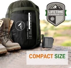 HikeMeister® Outdoor Survival Fishing Mummy Slaapzak 230 X 80 Cm -8°C -Campingwinkels 1200x1152