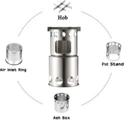 Merkloos Campingkooktoestel, Houtkachel, Draagbaar, Roestvrij Staal, Hobo-kooktoestel Met Opbergzak, Voor Barbecue, Camping, Picknick, Wandelen 5 Merkloos Campingkooktoestel, Houtkachel, Draagbaar, Roestvrij Staal, Hobo-kooktoestel Met Opbergzak, Voor Barbecue, Camping, Picknick, Wandelen -Campingwinkels 1200x1163 2