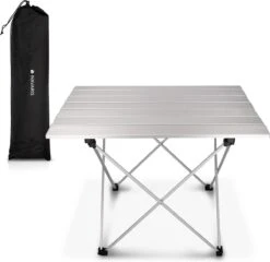 Navaris Campingtafel - Inklapbaar Campingtafeltje Van Aluminium - Opvouwbare Tafel Inclusief Draagtas - Picknicktafel - Zilver 11 Navaris Campingtafel - Inklapbaar Campingtafeltje Van Aluminium - Opvouwbare Tafel Inclusief Draagtas - Picknicktafel - Zilver -Campingwinkels 1200x1164
