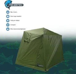 FisherPro Karpertent Met Stormcover – Vistent – Tent - Bescherming Tegen Zon En Wind – 100% Waterdichte Stormhoes – Met Handige Meeneemtas – Ook Geschikt Als Strandtent Of Festivaltent – Extra Veiligheid En Warmte Door Stormcover 31 FisherPro Karpertent Met Stormcover – Vistent – Tent - Bescherming Tegen Zon En Wind – 100% Waterdichte Stormhoes – Met Handige Meeneemtas – Ook Geschikt Als Strandtent Of Festivaltent – Extra Veiligheid En Warmte Door Stormcover -Campingwinkels 1200x1164 6