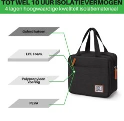 Brisby 4 Laags Geïsoleerde Koeltas - Lunchtas 4 Liter - Zwart 10 Brisby 4 Laags Geïsoleerde Koeltas - Lunchtas 4 Liter - Zwart -Campingwinkels 1200x1170 12