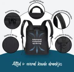 Sunflake Koelrugzak - Lunchtas - Koeltas Backpack Voor Dames & Heren - Zwart 16 Sunflake Koelrugzak - Lunchtas - Koeltas Backpack Voor Dames & Heren - Zwart -Campingwinkels 1200x1171 7