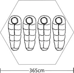 VidaXL Tent 4-persoons Grijs -Campingwinkels 1200x1174