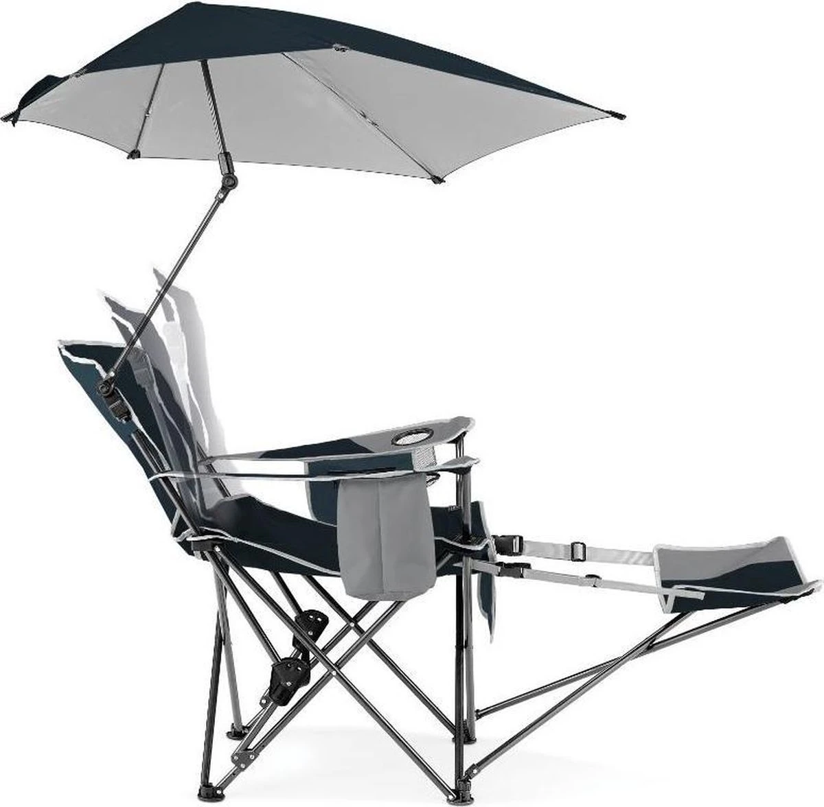 Sport-Brella Verstelbare Campingstoel Met Parasol - Strandstoel - Visstoel 2 Sport-Brella Verstelbare Campingstoel Met Parasol - Strandstoel - Visstoel - Afbeelding 2