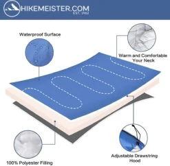 HikeMeister ® Mummy Slaapzak Kamperen Blauw Ca. 220 X 75 Cm Met Draagtas -Campingwinkels 1200x1177 1