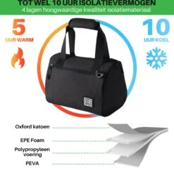 Brisby 4 Laags Geïsoleerde Koeltas - Lunchtas 10 Liter - Zwart 12 Brisby 4 Laags Geïsoleerde Koeltas - Lunchtas 10 Liter - Zwart -Campingwinkels 1200x1178 16
