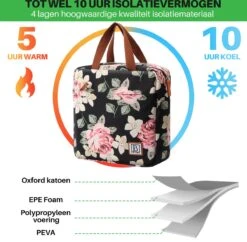 Brisby 4 Laags Geïsoleerde Koeltas - Lunchtas 7 Liter - Bloemetjes 12 Brisby 4 Laags Geïsoleerde Koeltas - Lunchtas 7 Liter - Bloemetjes -Campingwinkels 1200x1178 24
