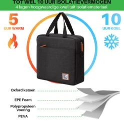 Brisby 4 Laags Geïsoleerde Koeltas - Lunchtas 7 Liter - Zwart 14 Brisby 4 Laags Geïsoleerde Koeltas - Lunchtas 7 Liter - Zwart -Campingwinkels 1200x1178 31