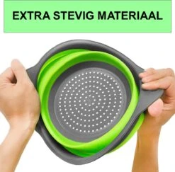 Merkloos Inklapbare Vergiet - Opvouwbaar - Groot - Blauw - Siliconen -Campingwinkels 1200x1179 6