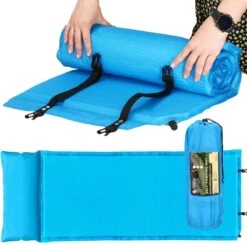 Springos Slaapmat | Zelfopblazend | 186 Cm | Inclusief Hoes & Hoofdkussen | Lichtblauw -Campingwinkels 1200x1180 11