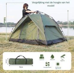 Sens Design Pop Up Tent - Tent - 2-3 Personen 14 Sens Design Pop Up Tent - Tent - 2-3 Personen -Campingwinkels 1200x1180 6