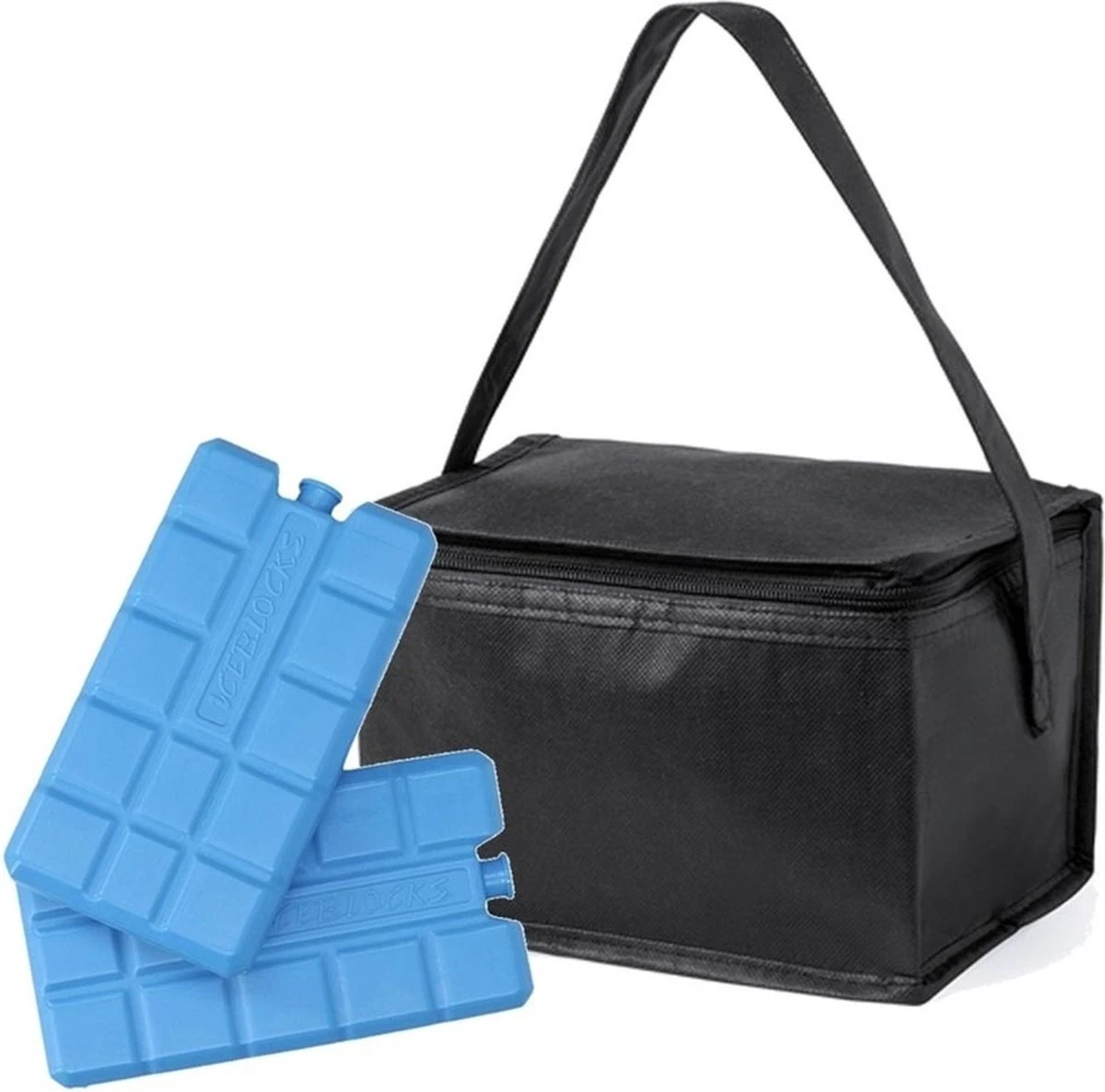 Merkloos Kleine Mini Koeltas Zwart Voor 6 Blikjes Inclusief 2 Koelelementen - Compacte Koelboxen/koeltassen En Elementen 1 Merkloos Kleine Mini Koeltas Zwart Voor 6 Blikjes Inclusief 2 Koelelementen - Compacte Koelboxen/koeltassen En Elementen