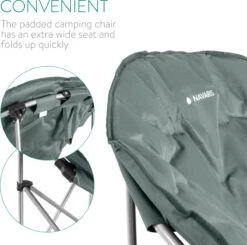 Navaris Klapstoel XXL - Campingstoel Met Opbergtas - Draagbare Stoel Voor Kamperen, Festivals En Vissen -Strandstoel - Inklapbaar - Grijs 11 Navaris Klapstoel XXL - Campingstoel Met Opbergtas - Draagbare Stoel Voor Kamperen, Festivals En Vissen -Strandstoel - Inklapbaar - Grijs -Campingwinkels 1200x1188 1
