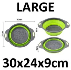 Merkloos Inklapbare Vergiet - Opvouwbaar - Groot - Blauw - Siliconen -Campingwinkels 1200x1189 10