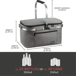 Bomoe Koeltas Picknickmand Opvouwbaar IceBreezer K47 - 47x27x26 Cm - 32 Liter- Perfect Voor Barbecues Of Boodschappen -Campingwinkels 1200x1189 13