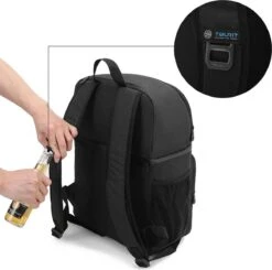 Koeltas Rugzak (28L) - Geschikt Voor 16 Blikjes - Lunchtas Voor Dames En Heren - Zwart -Campingwinkels 1200x1190 14