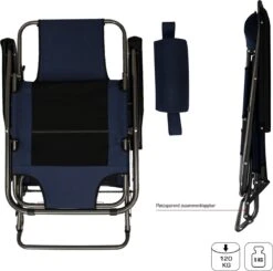 Ligstoel 180x60cm - Opvouwbaar Campingstoel Ligbed Strandstoel Tuinstoel Vouwligstoel Blauw -Campingwinkels 1200x1191 1