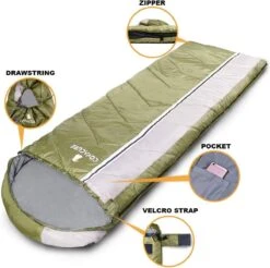 COVACURE 1.5/0.8kg Slaapzak, 3 Seizoenen Ultra Warm & Lichtgewicht Slaapzak Voor Volwassenen, Envelop Compacte Outdoor Slaapzakken Met Draagbare Compressie Tas Voor Camping, Rugzakken, Wandelen... -Campingwinkels 1200x1193 1
