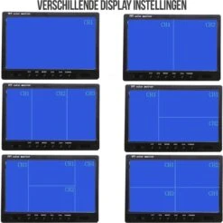 Strex Achteruitrijcamera Set Bedraad Met 4 Camera's (tegelijk Bekijken) - 9" Scherm - 18LED Nachtzicht 15m - IP67 Waterdicht - Achteruitrij Camera -Campingwinkels 1200x1194 3