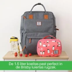 Brisby 4 Laags Geïsoleerde Koeltas - Lunchtas 1.5 Liter - Roze Pinguïn 14 Brisby 4 Laags Geïsoleerde Koeltas - Lunchtas 1.5 Liter - Roze Pinguïn -Campingwinkels 1200x1195 11