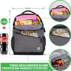 Brisby 4 Laags Geïsoleerde Koeltas Rugzak - 25 Liter - Met Handige Vakken Voor Bestek En Essentials - Waterafstotend Materiaal - Donkergrijs 13 Brisby 4 Laags Geïsoleerde Koeltas Rugzak - 25 Liter - Met Handige Vakken Voor Bestek En Essentials - Waterafstotend Materiaal - Donkergrijs -Campingwinkels 1200x1196 24