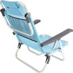 Bo-Camp Beach Chair - Monaco - Aluminium - Blauw -Campingwinkels 1200x1196