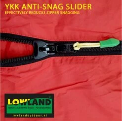 LOWLAND OUTDOOR® Donzen Slaapzak - Companion Economy - 210x80 Cm - Rood -Campingwinkels 1200x1196 6