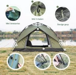 Sens Design Pop Up Tent - Tent - 2-3 Personen 11 Sens Design Pop Up Tent - Tent - 2-3 Personen -Campingwinkels 1200x1197 9