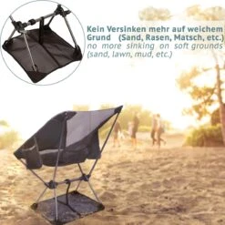 Smartpeas Camping Stoel Van Stevig 600D Polyester En Aluminium - Lichtgewicht En Opvouwbaar - Camping Gadget Inclusief Zijzakken +Plus: Strandmat & Draagtas -Campingwinkels 1200x1198 2