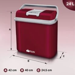 Tillvex- Koelbox, Coolbox, 24 Liter, Rood -Campingwinkels 1200x1199 14