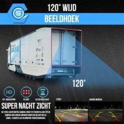 Strex Draadloze Achteruitrijcamera Met 2 Camera's - 7” Scherm - Nachtzicht 18LED 15m -Campingwinkels 1200x1200 1024