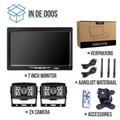 Strex Draadloze Achteruitrijcamera Met 2 Camera's - 7” Scherm - Nachtzicht 18LED 15m -Campingwinkels 1200x1200 1027