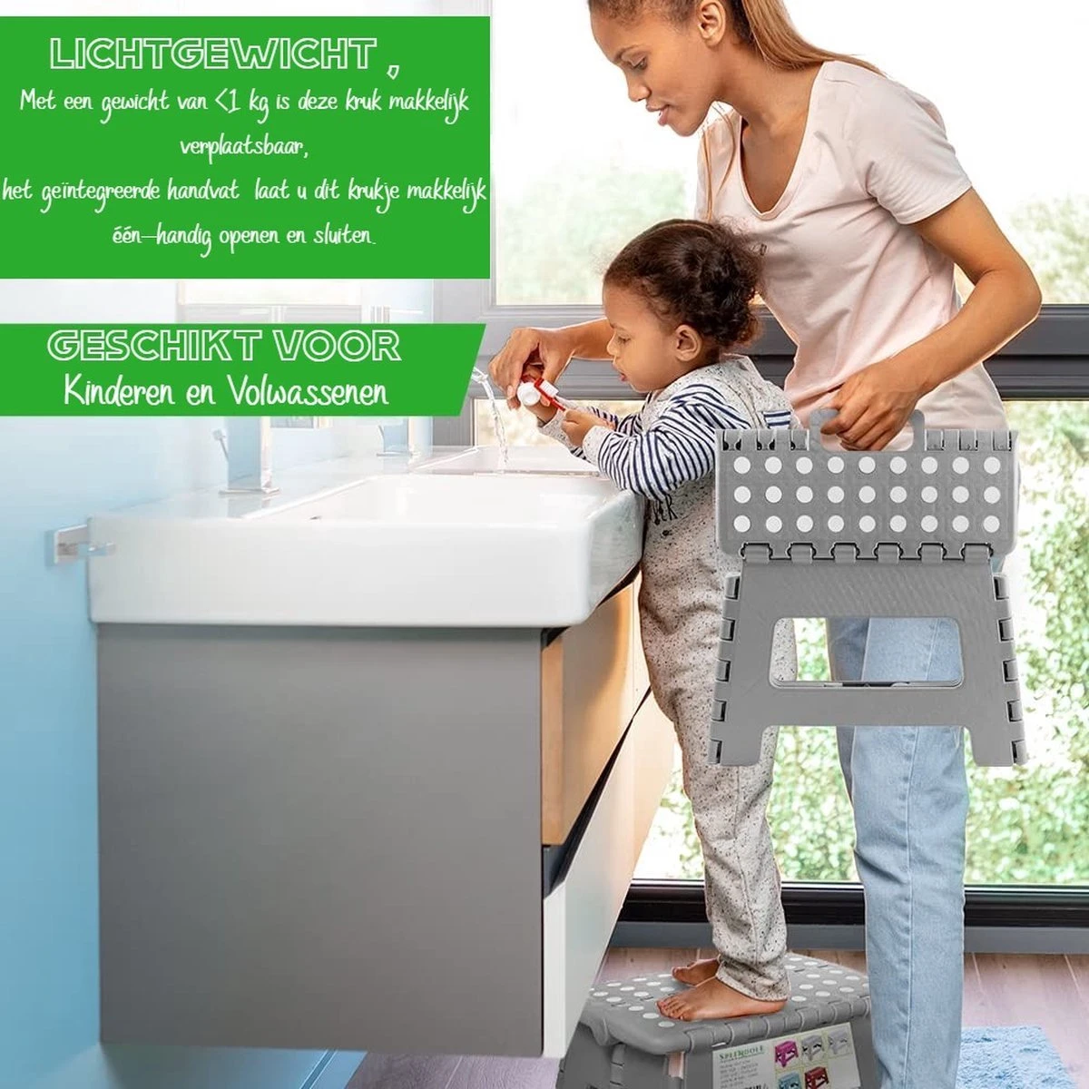 Splendole Opstapje Inklapbaar Caravanopstapje - Opvouwbaar - 100 Kg - Witte Krukje 5 Splendole Opstapje Inklapbaar Caravanopstapje - Opvouwbaar - 100 Kg - Witte Krukje - Afbeelding 5