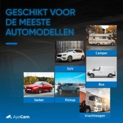 AyeCam Achteruitrijcamera - 4,3 Inch Scherm - 2 Kanaals – Nachtzicht - Incl. Begeleidingslijnen -Campingwinkels 1200x1200 1064
