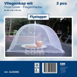 Vliegenkapjes Opvouwbaar 2 Stuks - Wit - 45 X 25 Cm | Flystopper -Campingwinkels 1200x1200 1140