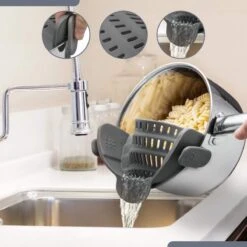 SensaHome- Siliconen Vergiet - Keuken Afgietdeksel - Afgiethulp - Siliconen - BPA Vrij - Grijs 26 SensaHome- Siliconen Vergiet - Keuken Afgietdeksel - Afgiethulp - Siliconen - BPA Vrij - Grijs -Campingwinkels 1200x1200 1201