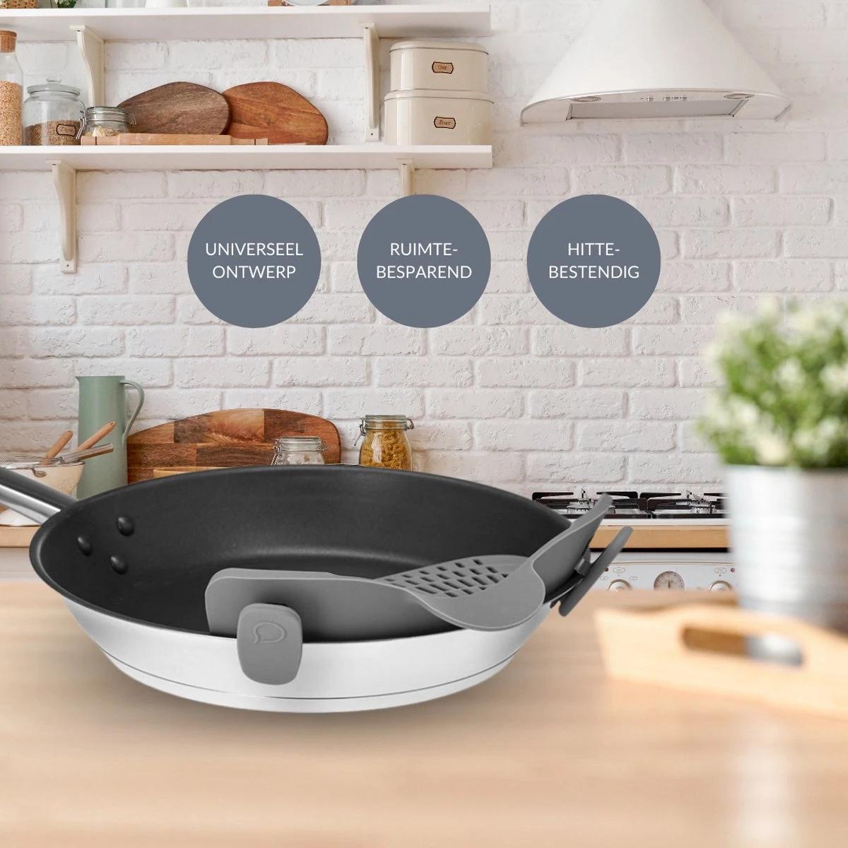 SensaHome- Siliconen Vergiet - Keuken Afgietdeksel - Afgiethulp - Siliconen - BPA Vrij - Grijs 10 SensaHome- Siliconen Vergiet - Keuken Afgietdeksel - Afgiethulp - Siliconen - BPA Vrij - Grijs - Image 10