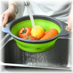 Merkloos Inklapbare Vergiet - Opvouwbaar - Groot - Blauw - Siliconen -Campingwinkels 1200x1200 1215